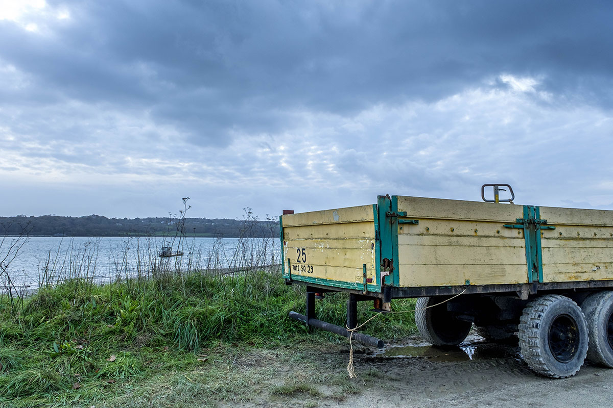 Remorque en face de la baie de Morlaix
