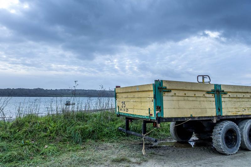 Remorque en face de la baie de Morlaix